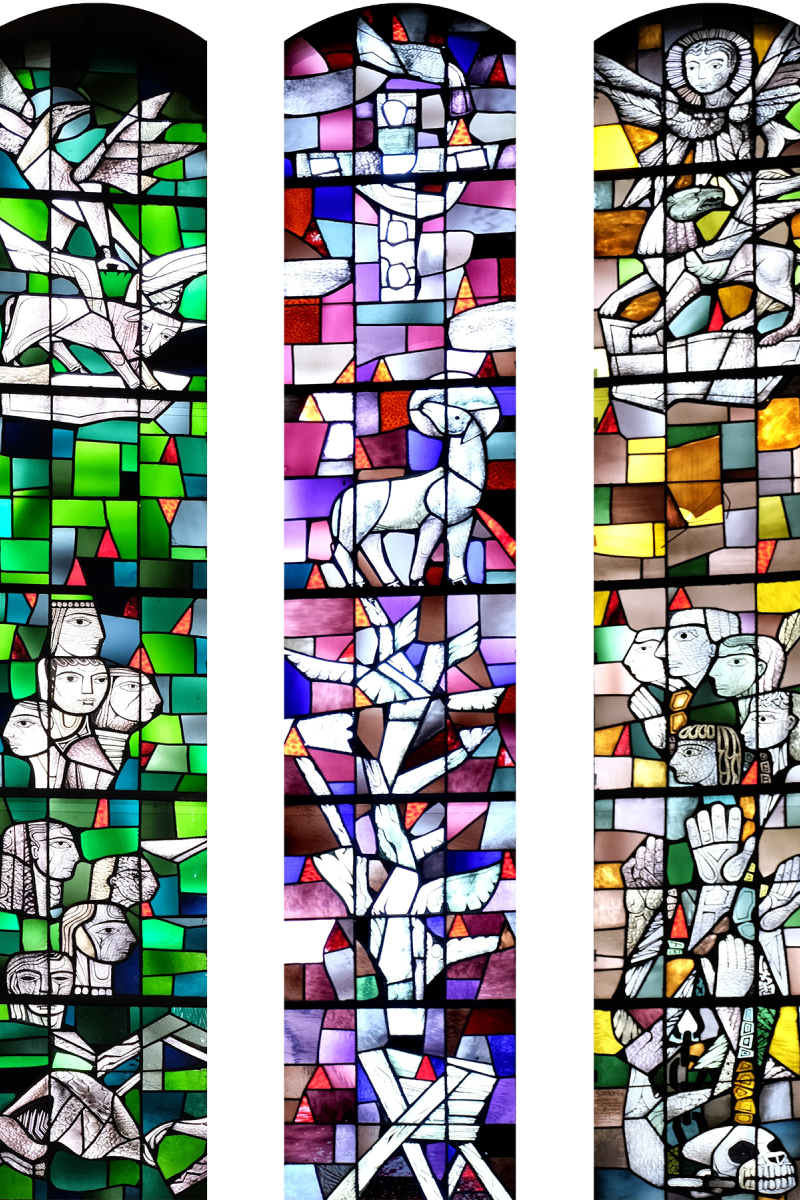 Glas in lood ramen Victorkerk
